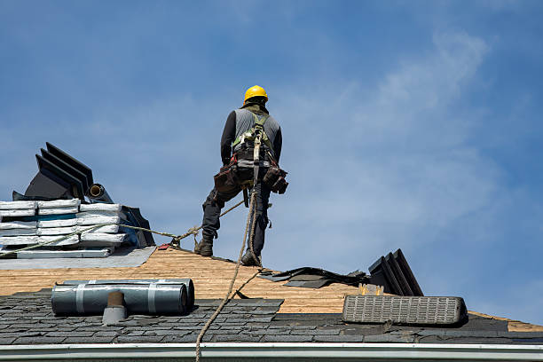 Professional Gutter Installation technician working in Bagdad, AZ